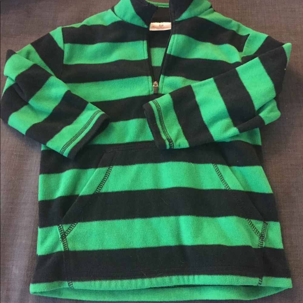 Hanna Andersson half-zip fleece with front pockets